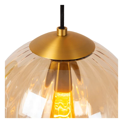 Lucide MONSARAZ - Suspension - Ø 25 cm - 1xE27 - Ambre - détail 1